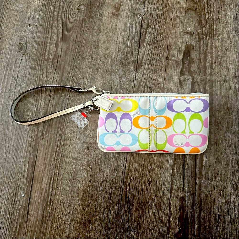 Coach Multi Color Wristlet
